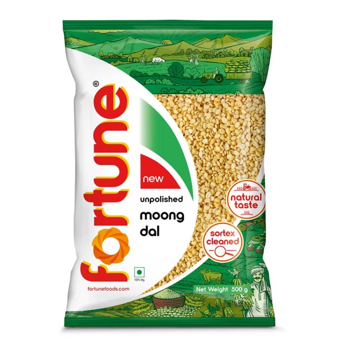 FORTUNE Moong Dal, 500 Gm, Unpolished And Sortex Cleaned - Image 3