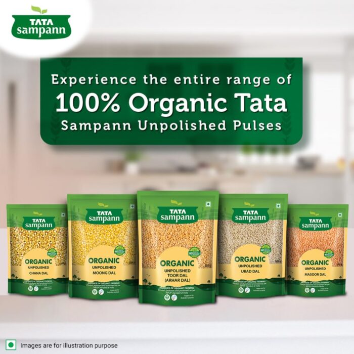 Tata Sampann Organic Toor Dal, 500g - Image 3