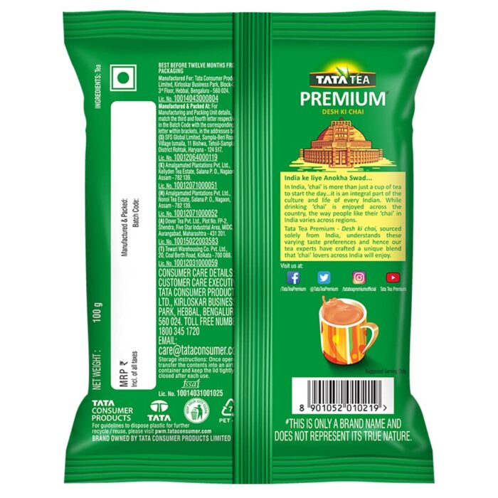 Tata Tea Premium Desh Ki Chai 100 gram, - Image 2