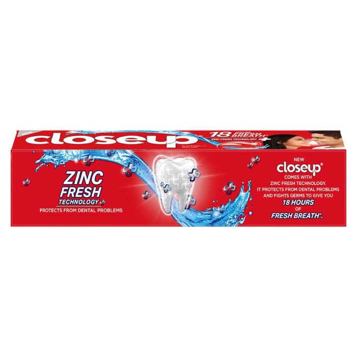Closeup Everfresh+ Anti-Germ Gel Toothpaste Red Hot- With Anti-Germ Mouthwash Formula, 150 G - Image 4