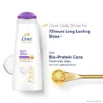 Dove Daily Shine Shampoo - For Dull And Frizzy Hair, Makes Hair Soft, Shiny And Smooth, 180 ml - Image 3