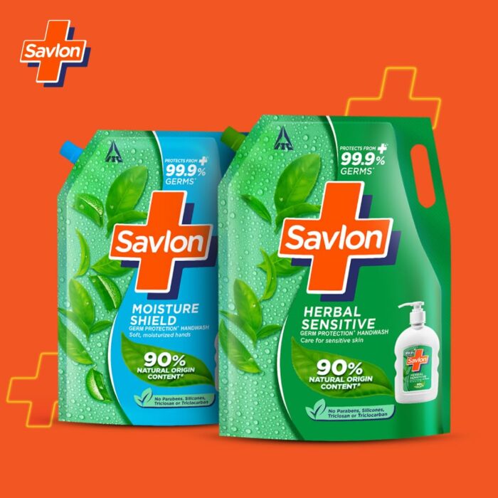 Savlon Herbal Sensitive Germ Protection Liquid Handwash Refill Pouch, 650ML - Image 3