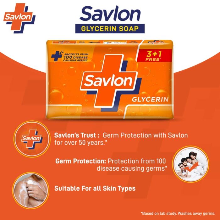Savlon Glycerin Soap, (75g x 3)+75 G free - Image 3