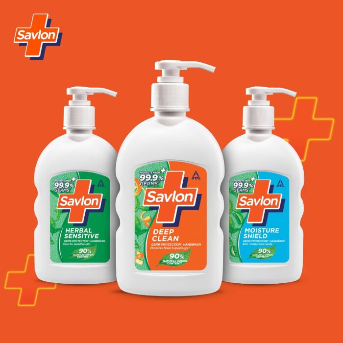 Savlon Deep Clean Germ Protection Liquid Handwash, 200ml +175 Ml Free - Image 3