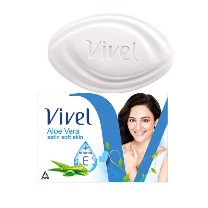 Vivel Aloe Vera Bathing Bar, 90g (Pack of 5) - Image 2