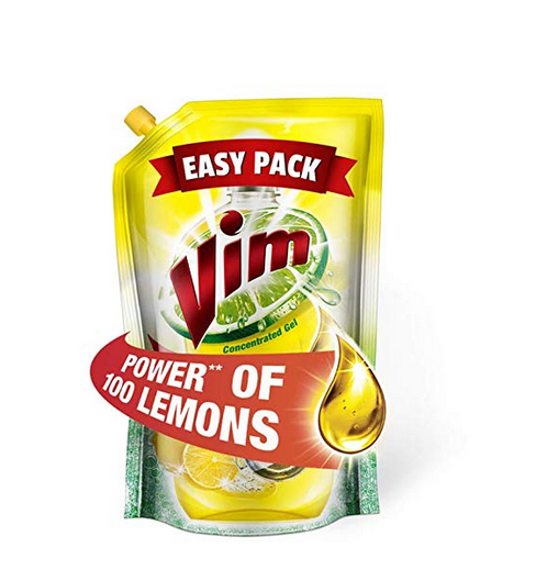 Vim Dishwash Gel Liquid Lemon 115 ml